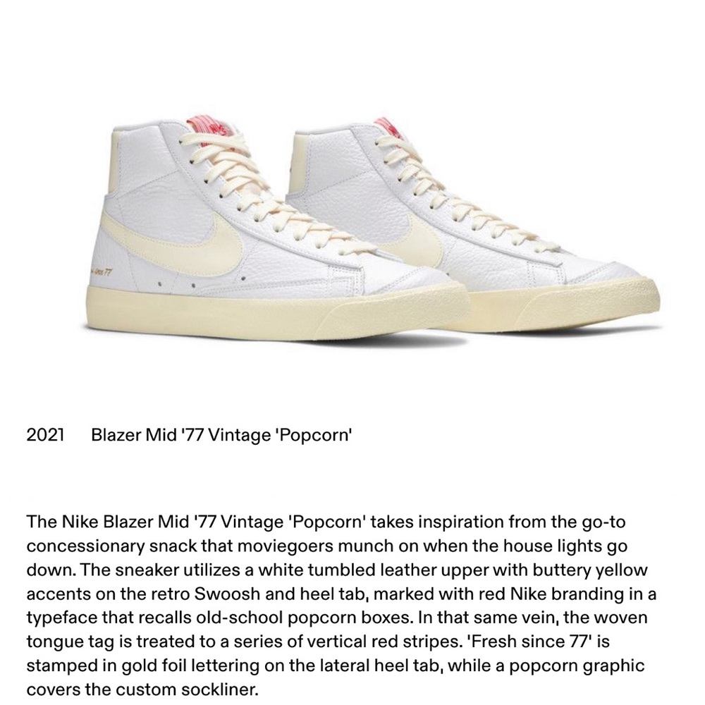 Nike Blazer Mid '77 Vintage 'Popcorn'